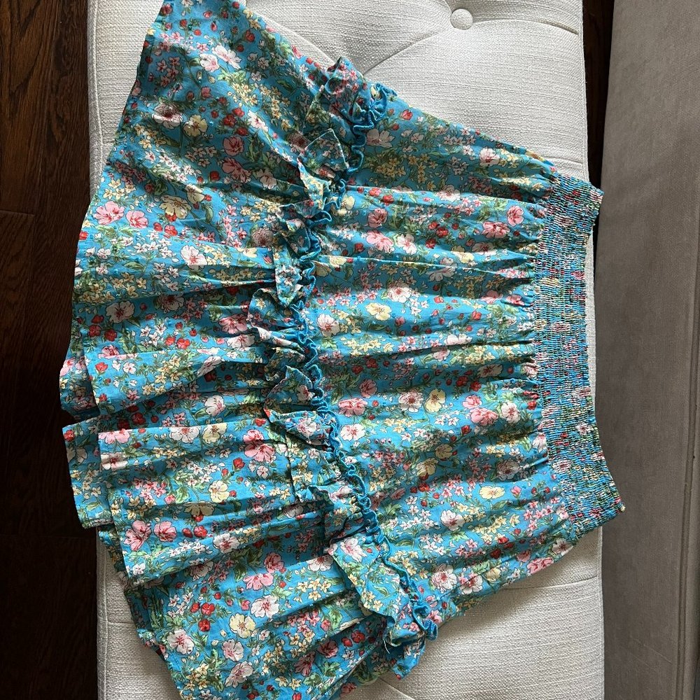 Luminary Blue Floral Skirt